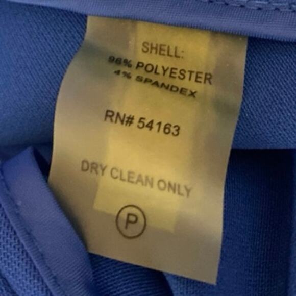 Calvin Klein Women's Blue Long Sleeve Open Front Office Blazer Coat Jacket Sz 6 - Picture 4 of 4